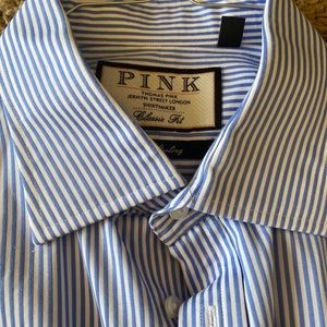 Thomas Pink dress shirt 16.5 36 1/2 Light Blue